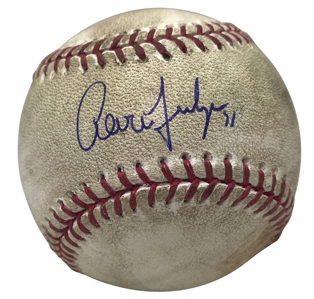 Aaron Judge Signed & Game Used 2017 OML Baseball During Historic ROY Season! (MLB & JSA)