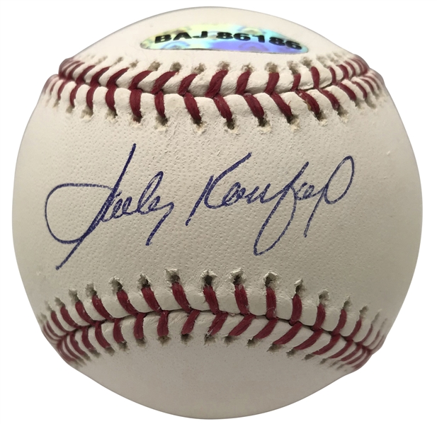 Sandy Koufax Near-Mint Signed OML Baseball (Upper Deck & MLB)