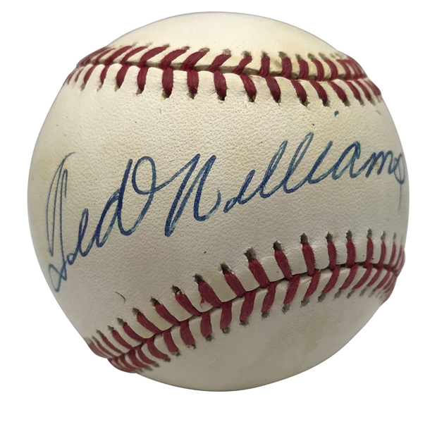 Ted Williams Signed OAL Baseball (Upper Deck)
