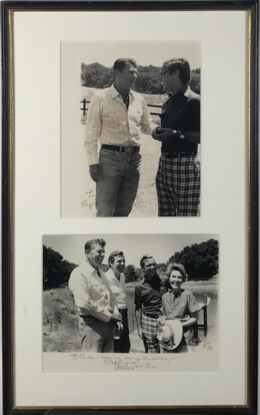 Ronald & Nancy Reagan Dual Signed 8" x 10" Framed Photograph (JSA)