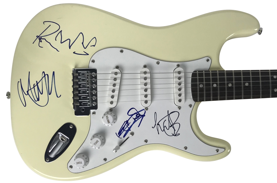 The Rolling Stones Impressive Group Signed Stratocaster Guitar w/ Jagger, Richards, Watts & Wood! (Beckett/BAS Guaranteed)