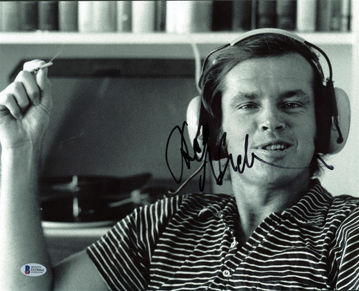 Jack Nicholson Signed 11" x 14" Black & White Photograph (Beckett/BAS)
