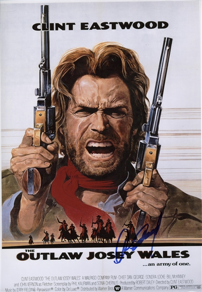 Clint Eastwood Signed 11" x 17" Josey Wales Mini Poster (PSA/DNA)
