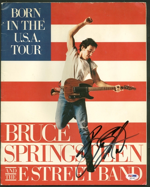 Bruce Springsteen Signed "Born In The U.S.A" Tour Program (PSA/DNA)