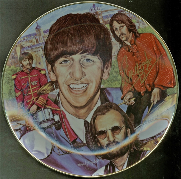 The Beatles: Ringo Starr Signed Gartlan Limited Edition Plate (PSA/DNA & JSA)