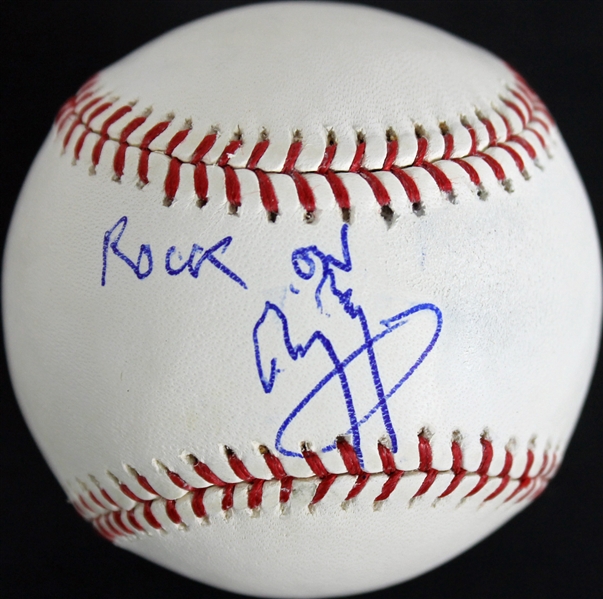 Jimmy Page Signed OML Baseball with "Rock On!" Insc. (PSA/DNA)