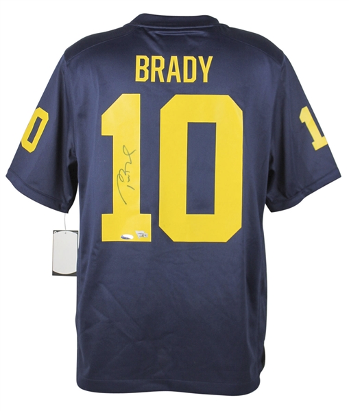 Tom Brady Signed Nike University of Michigan Jersey (Fanatics)