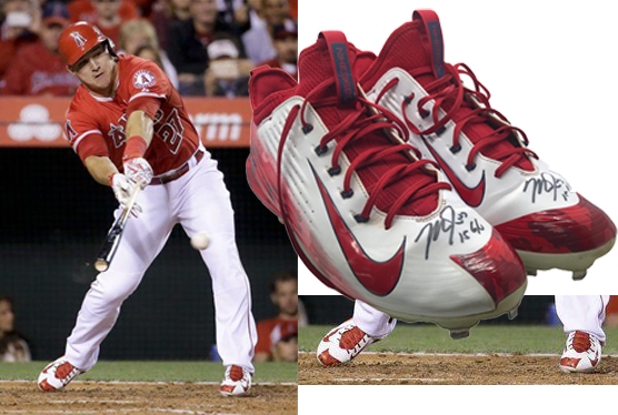 Mike Trout Signed & Game Used 2015 NIKE Baseball Cleats (Anderson Authentics)
