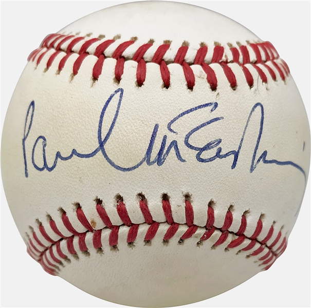 The Beatles: Paul McCartney ULTRA-RARE Single Signed OAL Baseball w/ Exceptional Signature! (JSA)