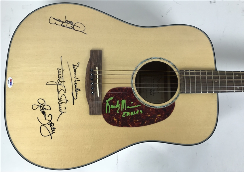 Eagles Group Signed Takamine Guitar w/ Rare Five Members! (PSA/DNA)