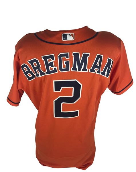 Alex Bregman Game Used/Worn 2017 Houston Astros Jersey (MLB)