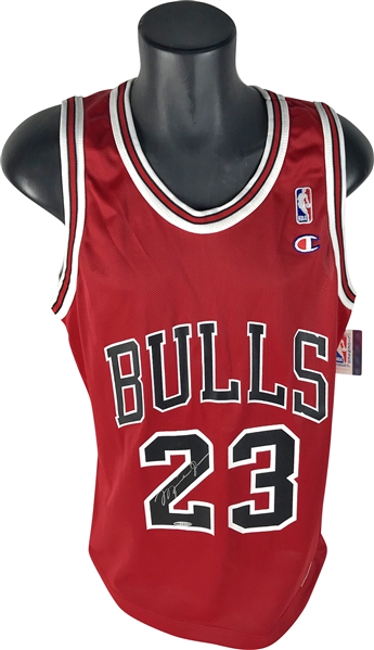 Michael Jordan Signed Chicago Bulls Jersey (Upper Deck)
