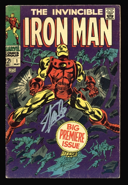 Stan Lee Signed Original 1968 "The Invincible Iron Man" #1 Comic Book (PSA/DNA)