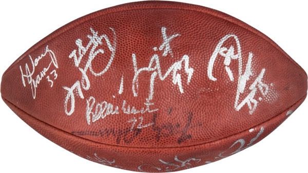 1996 Super Bowl Champion Green Bay Packers Team Signed Football w/ Reggie White! (Beckett)
