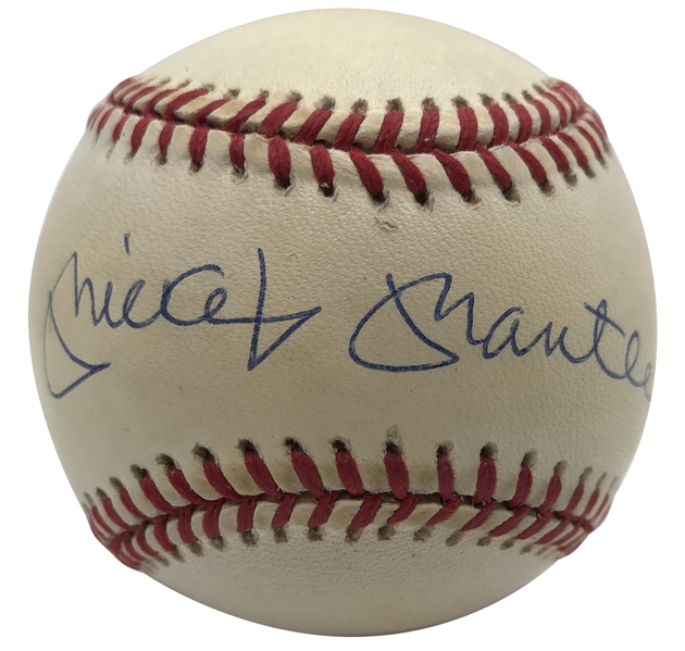 Mickey Mantle Superbly Signed OAL Baseball (Upper Deck)	