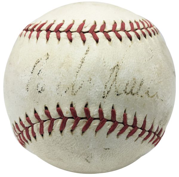 Babe Ruth & Lou Gehrig Dual-Signed OAL Baseball c. 1934 (PSA/DNA)