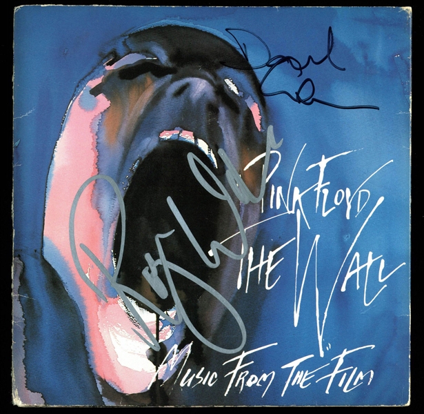 Pink Floyd: Roger Waters & David Gilmour Dual-Signed "The Wall" 45 RPM Album (BAS/Beckett)