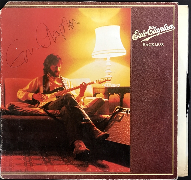Eric Clapton Exceptional Vintage Signed "Backless" Album (Beckett/BAS Guaranteed)