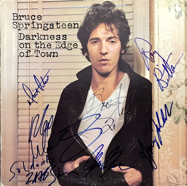 Bruce Springsteen & The E-Street Band Group Signed "Darkness On The Edge of Town" w/ The Boss, Clemons, Federici & Others! (Beckett/BAS Guaranteed)