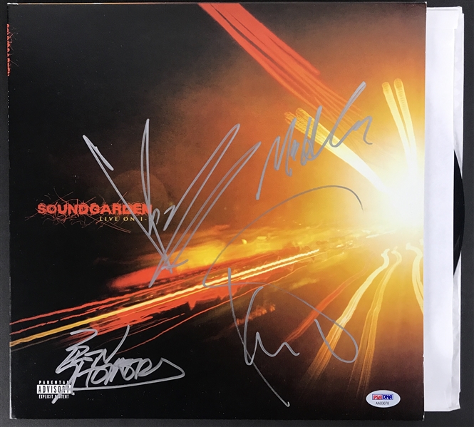 Soundgarden Group Signed "Live on the I-5" Record Album (PSA/DNA)