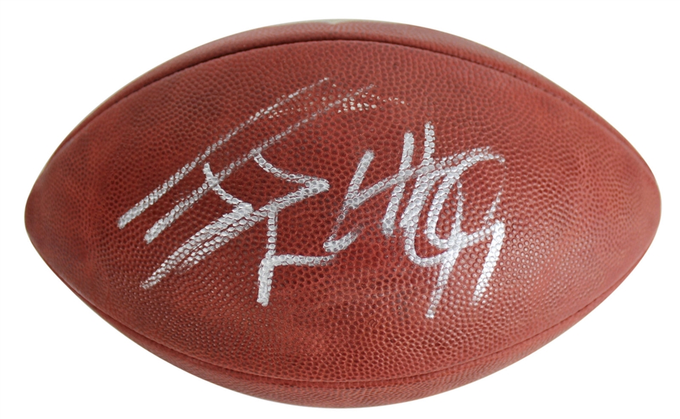 J.J Watt Signed Official NFL Leather Football (Fanatics)