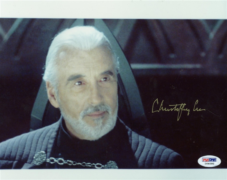 Christopher Lee Signed 8" x 10" "Count Dooku" Photograph (PSA/DNA)