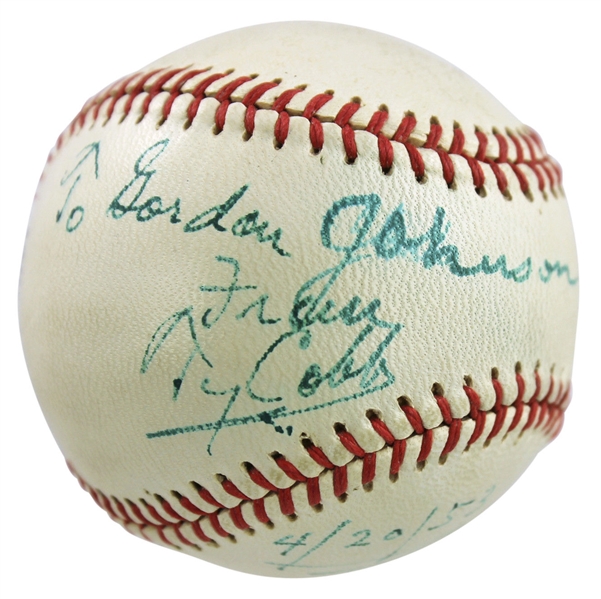 Rare Vintage Ty Cobb Signed Rawlings Baseball (PSA/DNA)