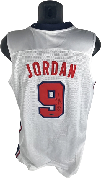 Michael Jordan Signed Dream Team USA Jersey (Upper Deck)