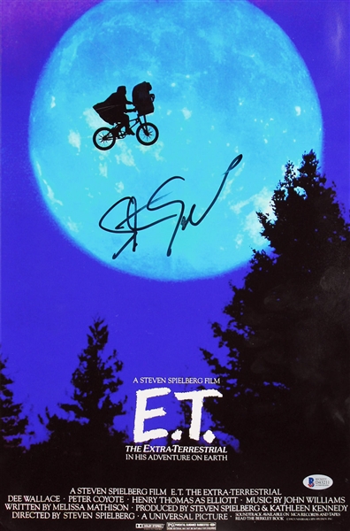 Steven Spielberg Signed 11" x 14" E.T. Color Photograph (BAS/Beckett)