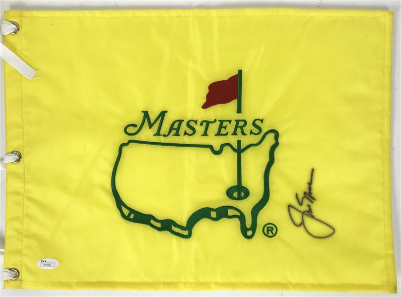 Jack Nicklaus Signed Rare Undated Masters Flag (JSA)