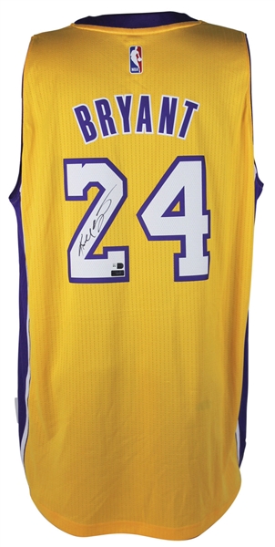 Kobe Bryant Signed Adidas Swingman Los Angeles Lakers #24 Jersey (Fanatics & Panini Holograms)