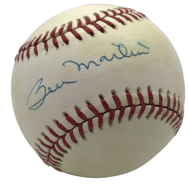 Billy Martin Signed OAL Baseball (JSA)
