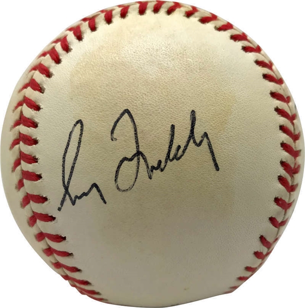 Braves Aces: Maddux, Glavine, & Smoltz Vintage Signed oNL Baseball (JSA)