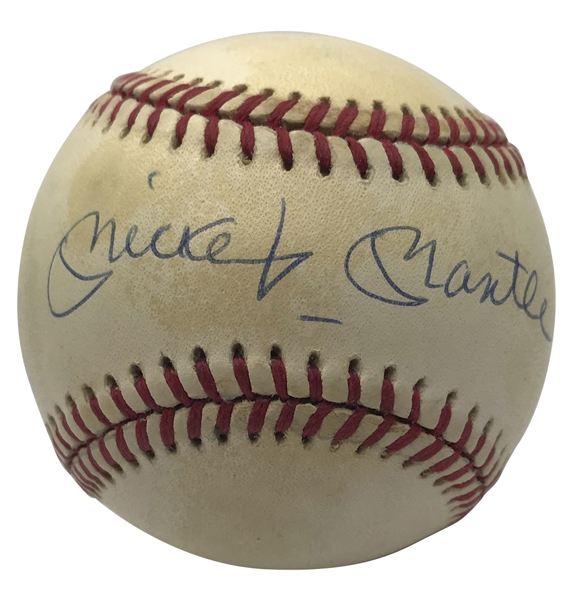 Mickey Mantle Signed OAL Baseball (Upper Deck)