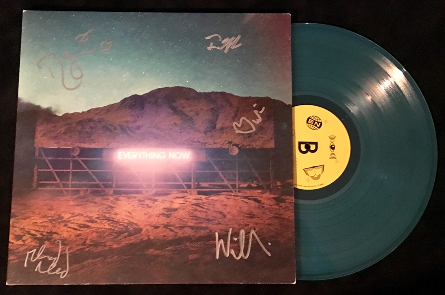Arcade Fire Group Signed "Everything Now" Record Album (Beckett/BAS Guaranteed)