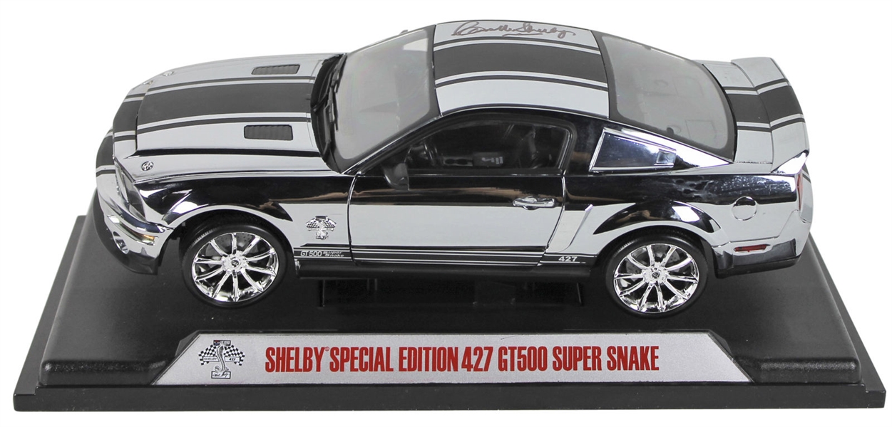 Carroll Shelby Signed Shelby 427 GT 500 Super Snake 1:18 Scale Mustang Model Car (BAS/Beckett)