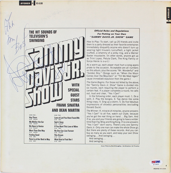 Sammy Davis Jr. Signed "The Sammy Davis Jr. Show" Record Album (BAS/Beckett)