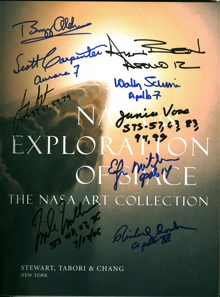 NASA & Exploration of Space Multi-Signed Book w/ Aldrin, Bean, Mitchell & Others! (Beckett/BAS Guaranteed)