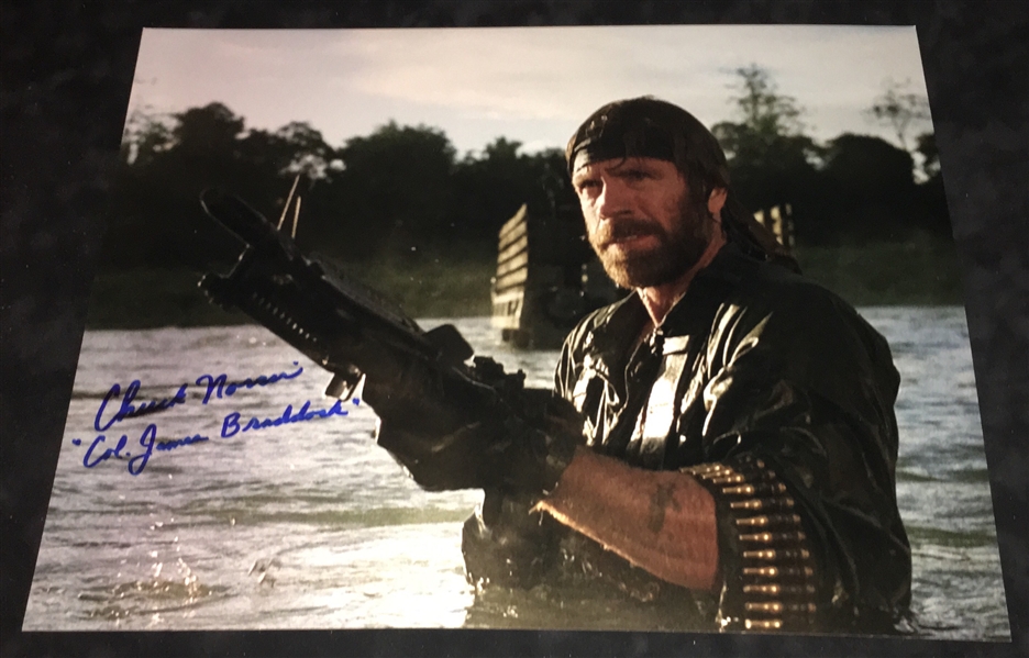 Chuck Norris Signed 16" x 20" Photograph (BAS/Beckett Guaranteed)