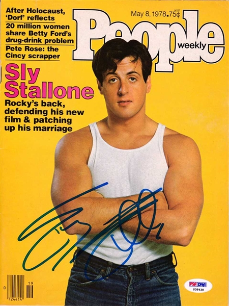 Sylvester Stallone Signed May 1978 People Magazine (PSA/DNA)