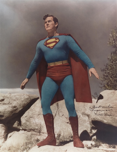 Kirk Alyn Signed 11" x 14" Superman Photograph (Beckett/BAS Guaranteed)
