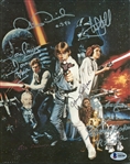 Star Wars Incredible Cast Signed 8" x 10" Classico Postcard with RARE Alec Guinness and 6 Others! (BAS/Beckett)