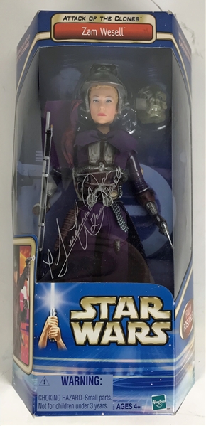 Leeanna Walsman Signed "Zam Wesell" Attack Of The Clones Action Figure (Beckett/BAS Guaranteed)