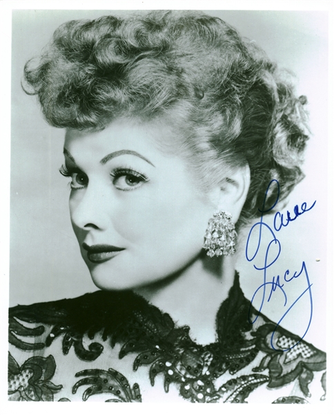 Lucille Ball Signed 8" x 10" B&W "I Love Lucy" Photograph (Beckett/BAS Guaranteed)