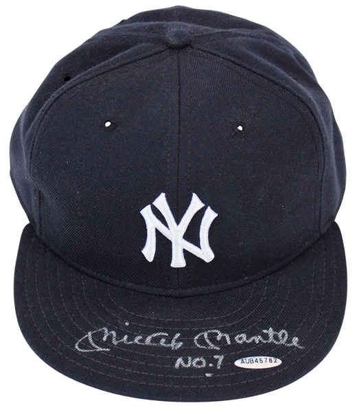 Mickey Mantle Signed New Era NY Yankees Baseball Cap (UDA)