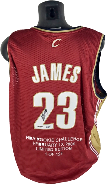 LeBron James Signed c. 2004 Rookie Cleveland Cavaliers Jersey (Upper Deck)