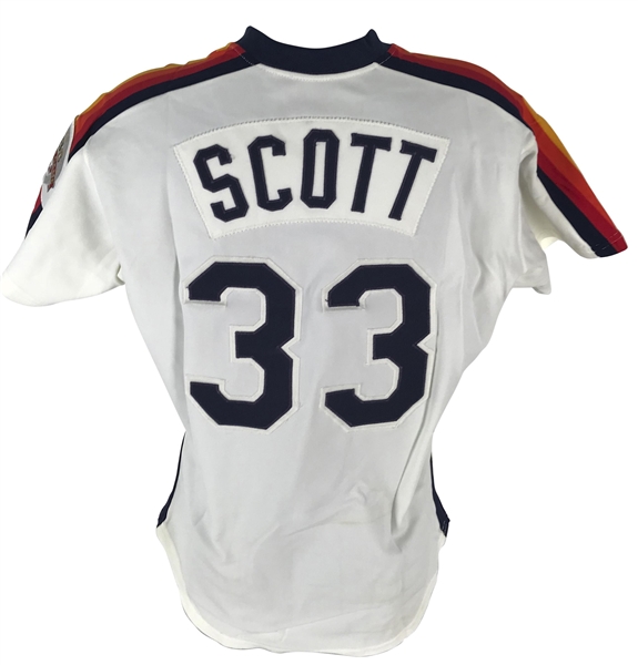 Mike Scott Game Used/Worn 1986 Houston Astros Jersey (Grey Flannel)