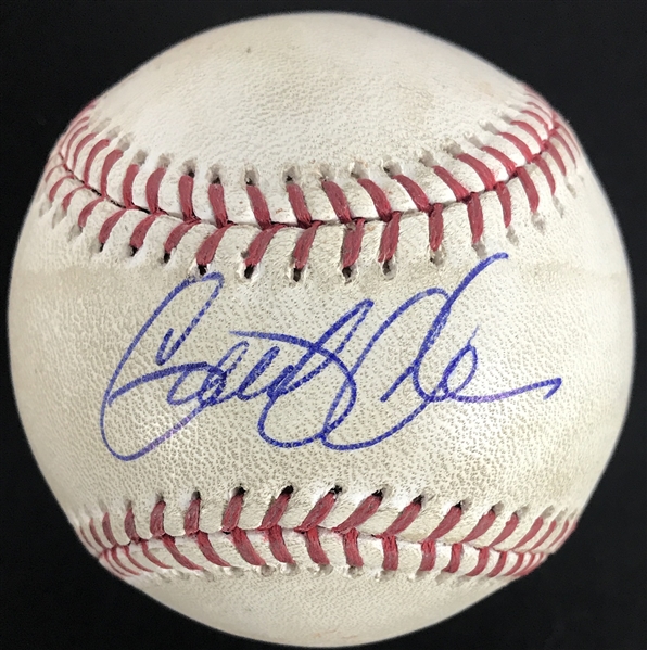 Gerrit Cole Signed & Game Used OML Baseball :: 7-10-2015 STL @ PIT :: Pitched by Cole! (JSA & MLB Hologram)