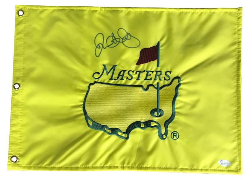 Rory McIlroy Signed Un-Dated Masters Flag (JSA)