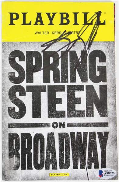 Bruce Springsteen In-Person Signed Broadway Playbill (Beckett/BAS)